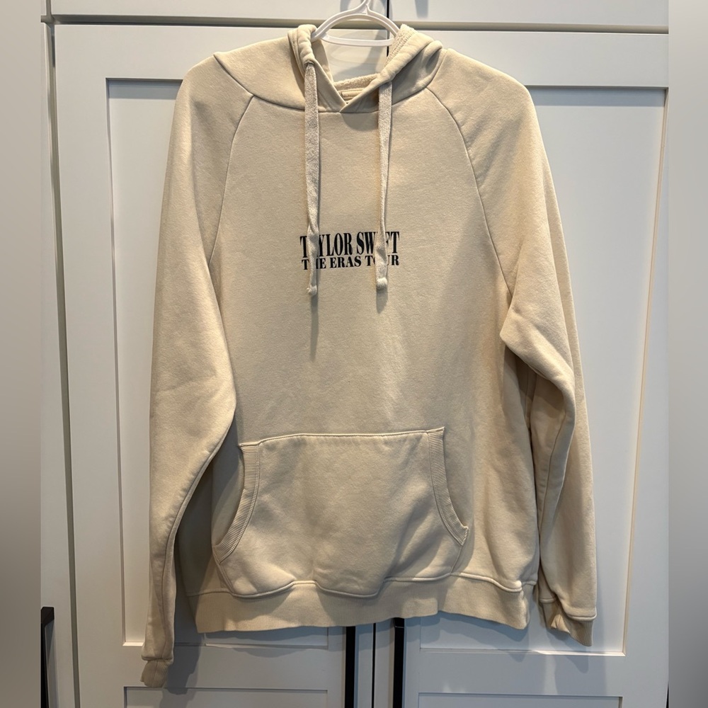 Taylor Swift Beige Hoodie Sweatshirt size Medium